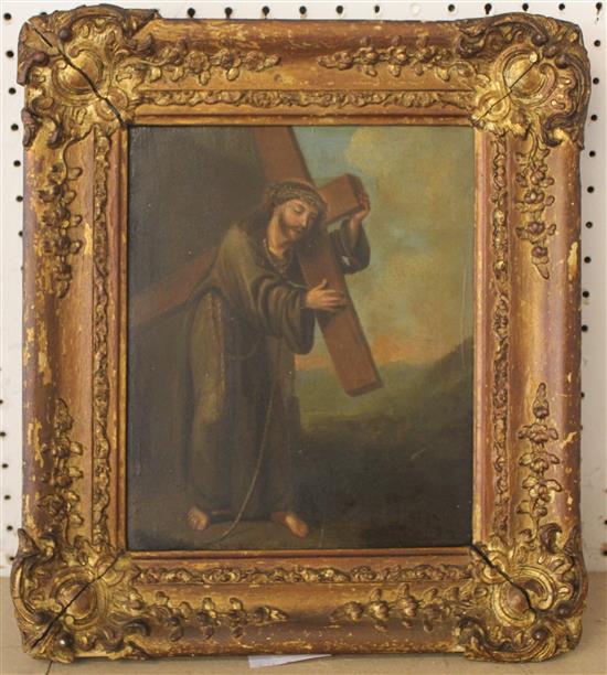 Oil, Christ on the cross